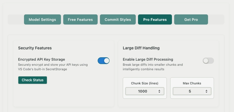 GitMind - API Key Encryption for Pro users